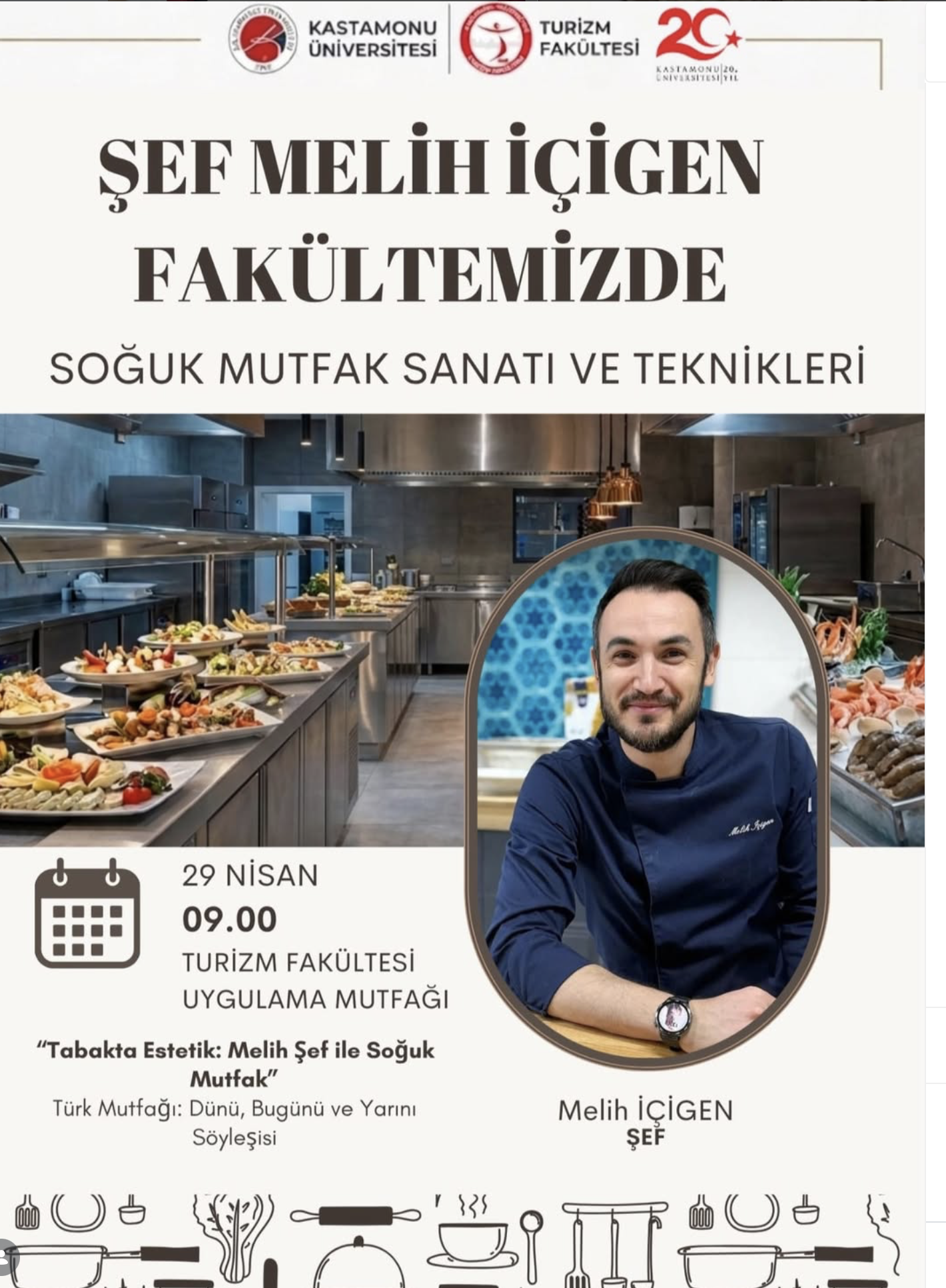 Şef Melih İçigen Fakültemizde