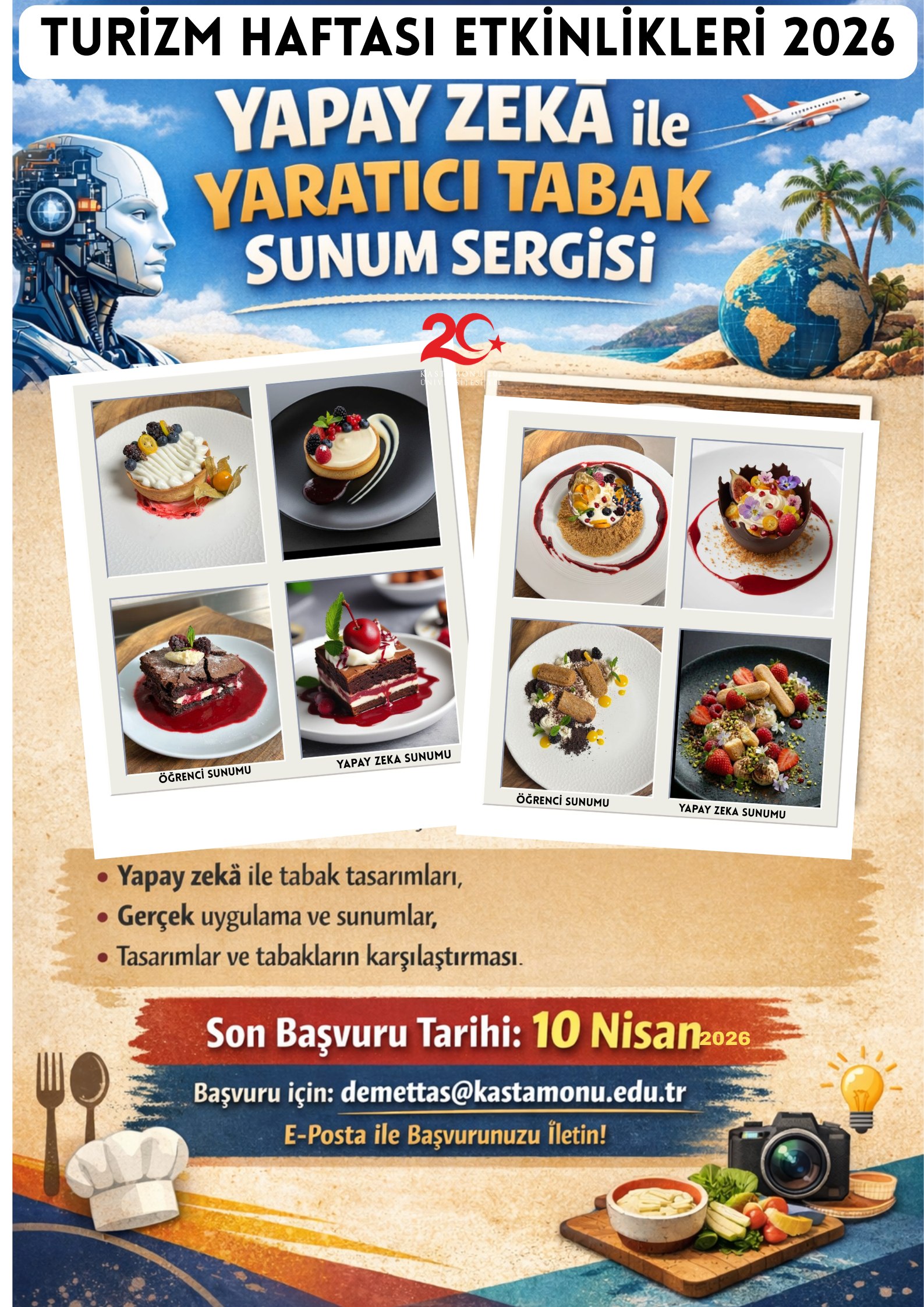 Yapay Zekâ ile Yaratıcı Tabak Sunum Sergisi