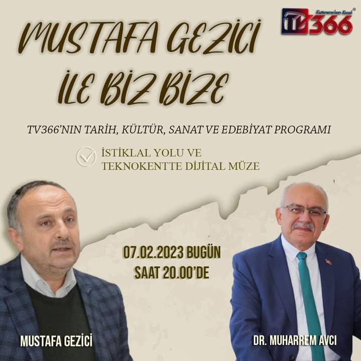 "İstiklal Yolu ve Teknokentte Dijital Müze" Canlı Yayını