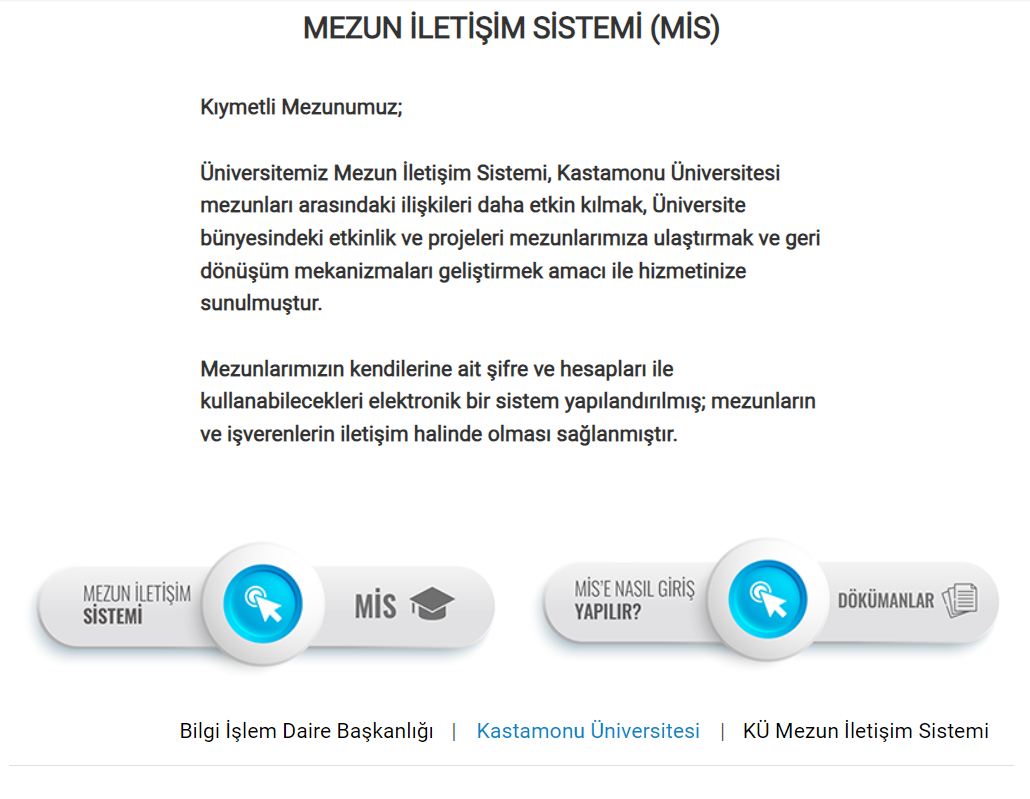 Mezun İletişim Sistemi