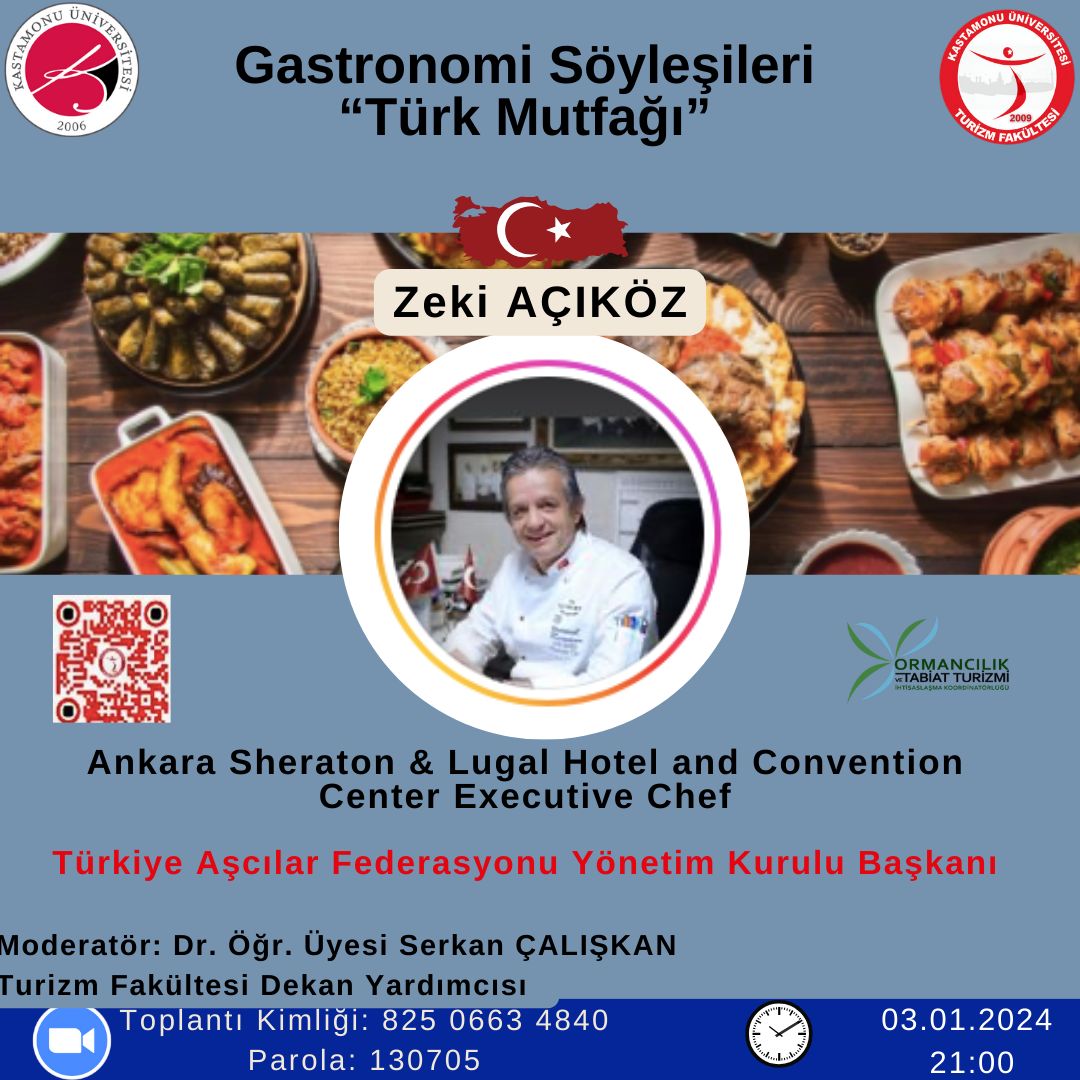 Gastronomi Söyleşileri "Türk Mutfağı" Canlı Yayını