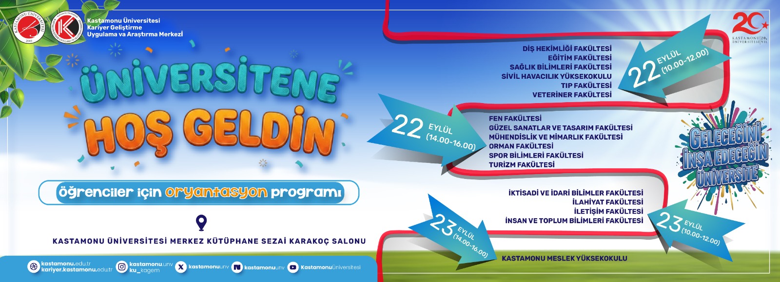Turizm Fakültesine Hoş Geldiniz!