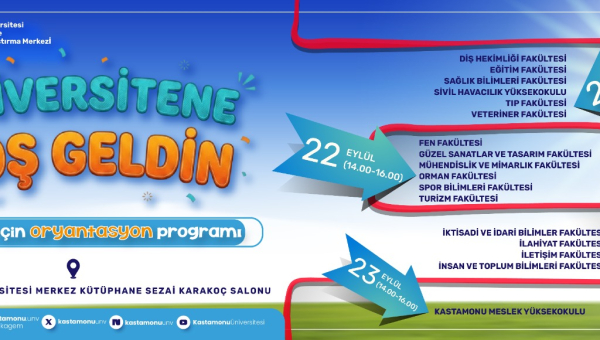 Turizm Fakültesine Hoş Geldiniz!