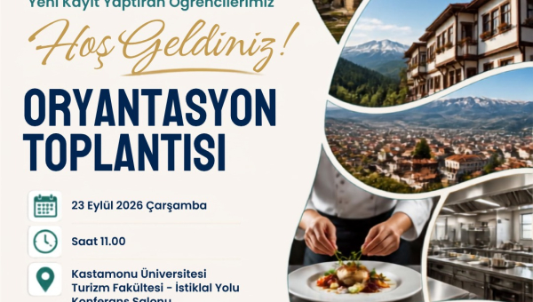 Gastronomi ve Mutfak Sanatları Oryantasyon Programı