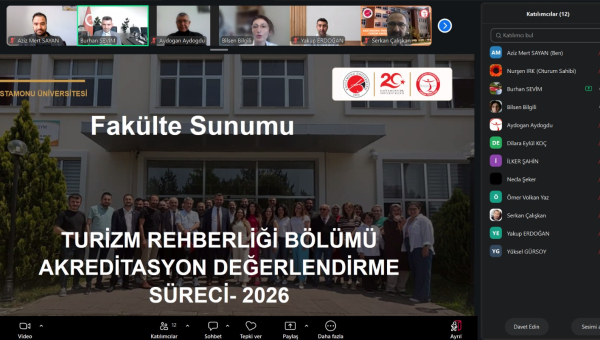 Turizm Rehberliği Bölümümüzün Akreditasyon Süreci Kapsamında Sanal Ziyaret Gerçekleştirildi